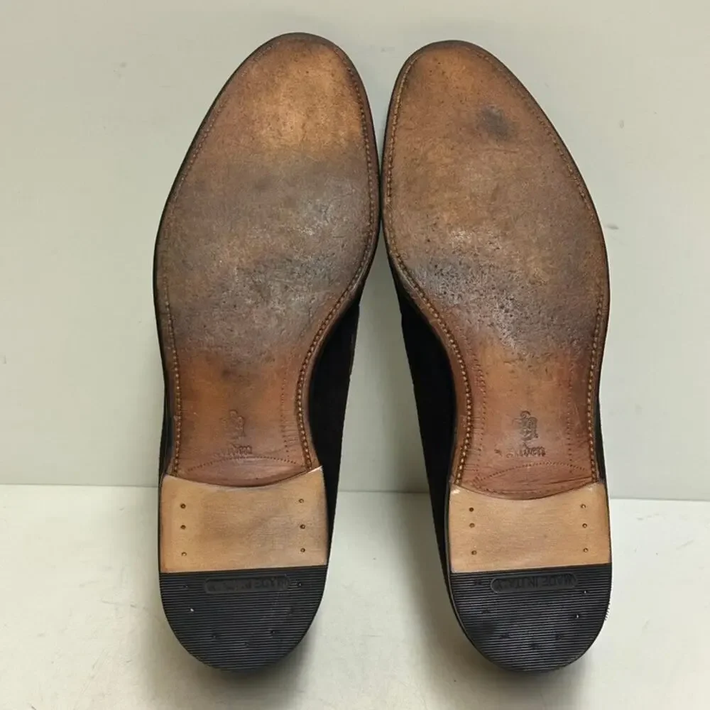 NEW HEELS Alden 666 Tassel Moccasin Loafer Mocha Kid Suede Made in USA 12.5 C